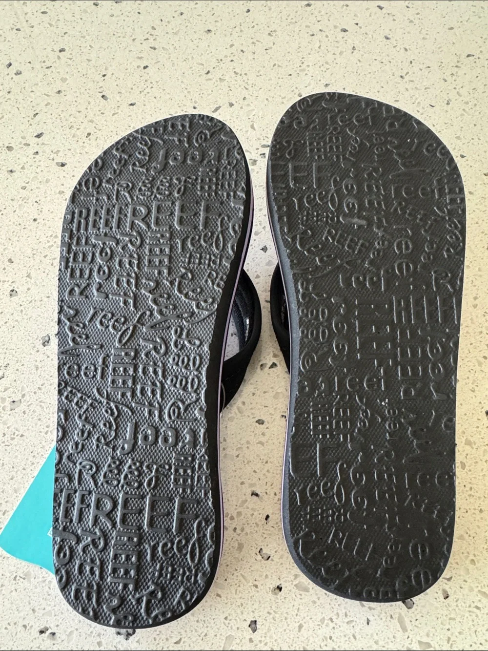 Reef Kids Palm Print Flip Flops - Pink, Blue, Black Casual Sandals Size 1 NWT